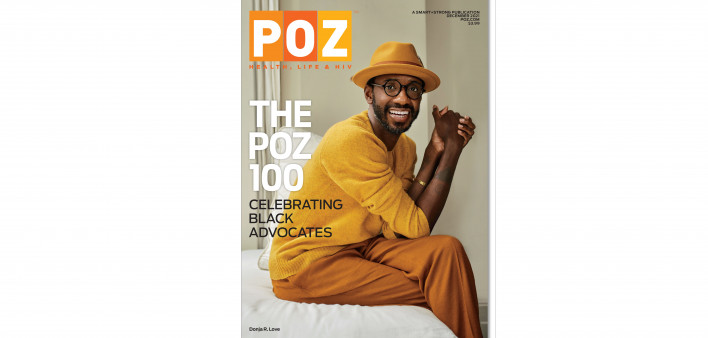 POZ December 2021 cover POZ 100