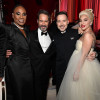 From left: Billy Porter, Eric McCormack, David Furnish and Lady Gaga cohost the Elton John AIDS Foundation’s Academy Awards fundraiser