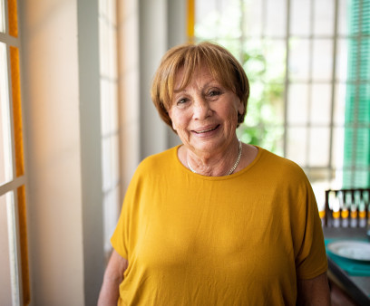Portrait of smiling senior