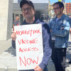 San Francisco monkeypox vaccine protest, July 18, 2022