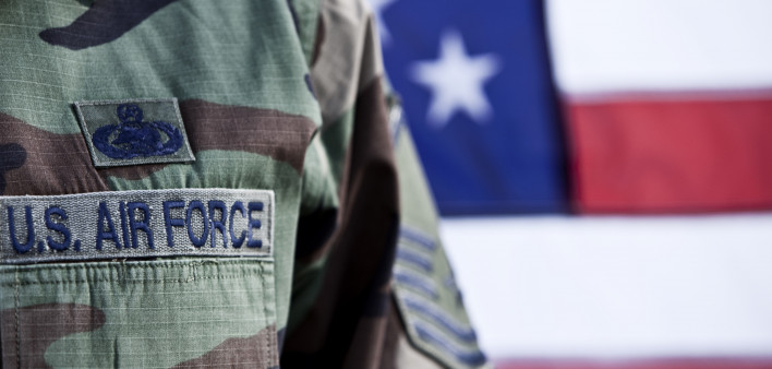 Patriotic American Soldier Air Force