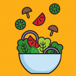 illustration of a salad