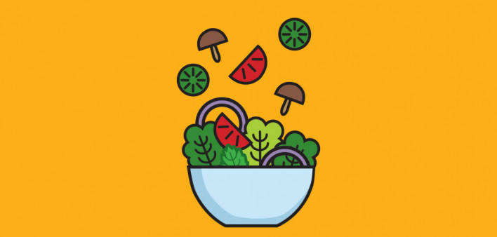 illustration of a salad